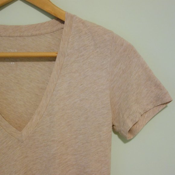 J. Crew Vintage Cotton Beige T-Shirt - Picture 8 of 8